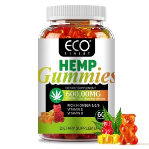 ECO Gummies Cnáib is Fearr 60 Forlíonadh Aiste Bia Milseáin
