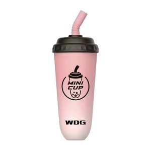 WDG E-cigs Indiúscartha Mini Cup 5000 Clúimh - Peach-sóid