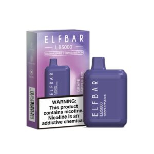 ELF BAR LB5000 Disposable Grape Apple Ice 5000 Puffs 650mAh