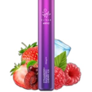 ELF BAR 600V2 Disposable 600 Puffs Strawberry Raspberry Berry Ice 2ml
