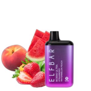 ELF BAR BC5000 Ultra Disposable Strawberry Watermelon Peach 5000 Puffs 650mAh